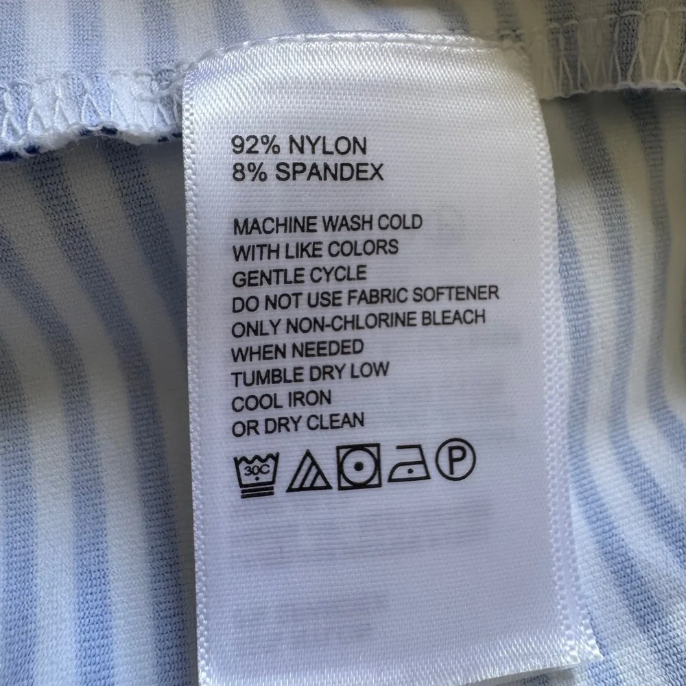 Tommy Bahama Striped Sleeveless Dress Blue White Size S/P vacation - Picture 6 of 10